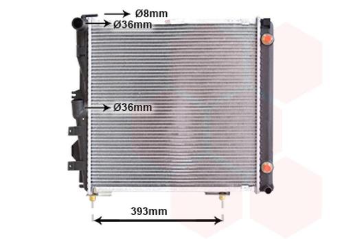 RADIATOR VOOR MERCEDES BENZ W126 1979-1991 1265004103, Auto-onderdelen, Airco en Verwarming, Nieuw, Ophalen of Verzenden
