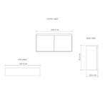 Fonteinmeubel BWS Meadow 100x50 cm Choco Eiken Incl., Ophalen of Verzenden, Nieuw