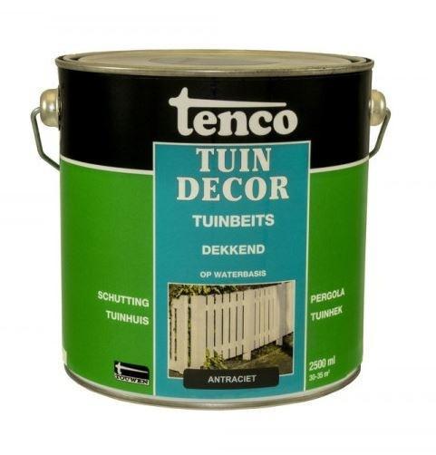 Tenco Tuindecor Dekkend Antraciet 2,5 liter, Doe-het-zelf en Verbouw, Verf, Beits en Lak, Nieuw, Ophalen of Verzenden