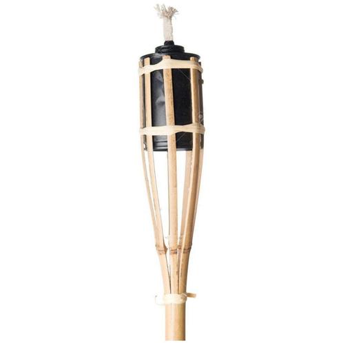 Benson Bamboe tuinlamp fakkel - oliereservoir - 60 cm - s..., Tuin en Terras, Buitenverlichting, Nieuw, Ophalen of Verzenden