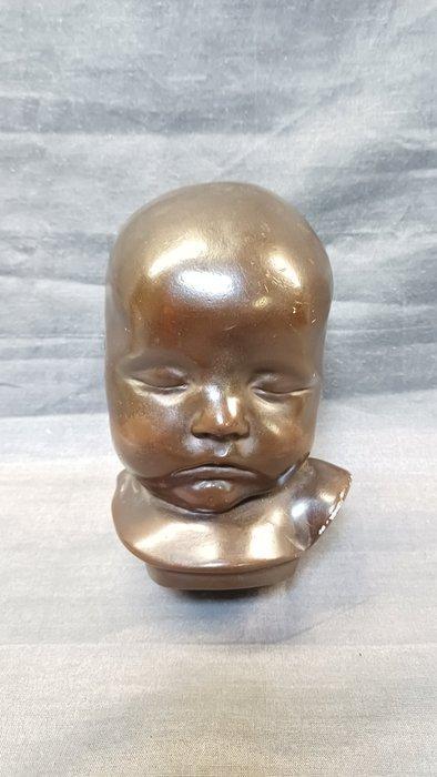 Gebr Paridon - Beeldje - Kinder hoofdje - Steengoed, Antiek en Kunst, Curiosa en Brocante