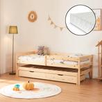 Kinderbed Sonkajärvi met onderschuifbed en matras 90x200 cm, Verzenden, Nieuw
