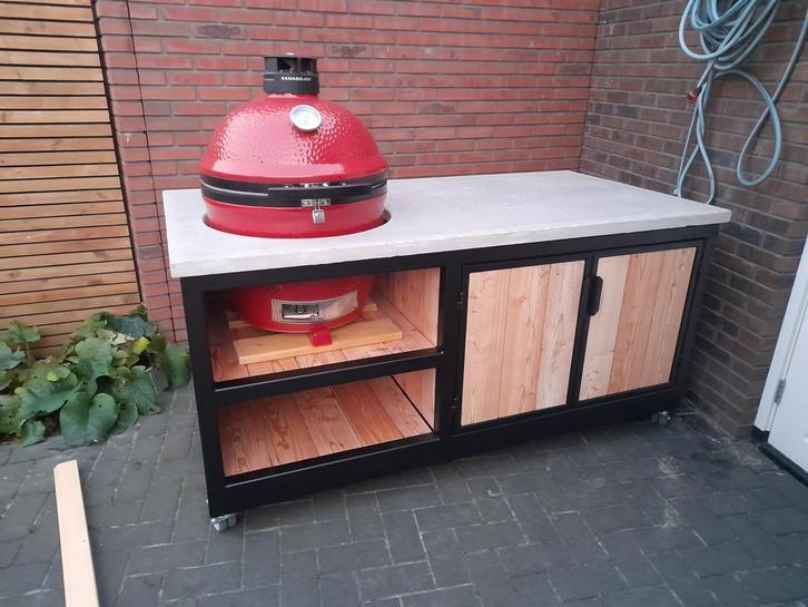 Buitenkeuken douglas en staal OP MAAT GEMAAKT, Tuin en Terras, Buitenkeukens, Nieuw