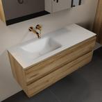 MONDIAZ AIVY 120cm badmeubel Chai, wastafel Talc solid, Ophalen of Verzenden, Nieuw, Bad