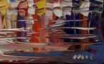 Janusz Kik (1956) - Port Dans Une Une Petite Villes, Antiek en Kunst, Kunst | Schilderijen | Klassiek
