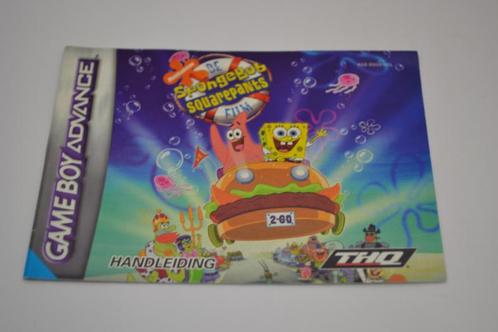 Spongebob Squarepants  - De Film (GBA HOL MANUAL), Spelcomputers en Games, Spelcomputers | Nintendo Portables | Accessoires, Zo goed als nieuw