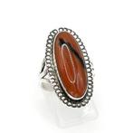 Ring - Zilver & Rode Jaspis - Inheemse Amerikanen SJ Selina