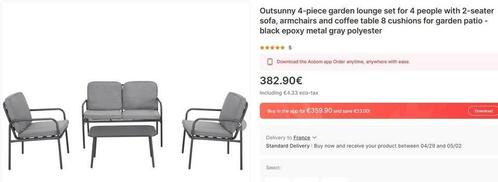Partij 4 delige tuinset - 219 stuks - €100 excl btw, Zakelijke goederen, Partijgoederen en Retail | Partijgoederen, Tuin en Doe-het-zelf