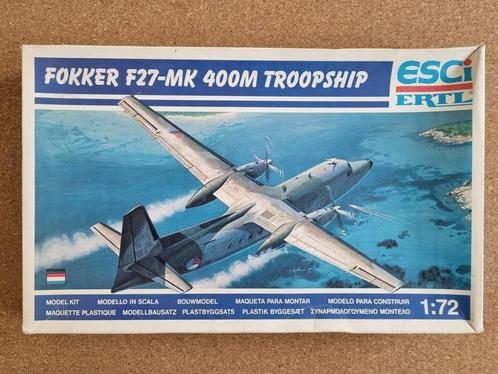ESCI 9112 Fokker F27-MK 400M Troopship 1:72 NL Decals!, Hobby en Vrije tijd, Modelbouw | Vliegtuigen en Helikopters, Verzenden