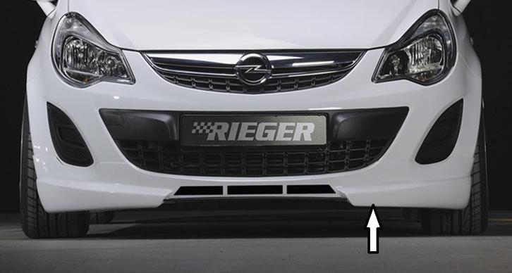 Rieger frontspoiler | Corsa D: 01.11- (vanaf Facelift) - 3-d, Auto-onderdelen, Carrosserie en Plaatwerk, Nieuw, Opel, Verzenden