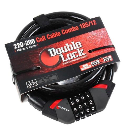 DoubleLock Coil Cable Combo 240/12, Watersport en Boten, Accessoires en Onderhoud, Nieuw, Ophalen of Verzenden