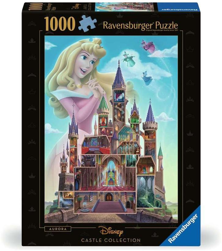 Disney Castles - Aurora Puzzel (1000 stukjes) | Ravensburger, Hobby en Vrije tijd, Denksport en Puzzels, Nieuw, Verzenden