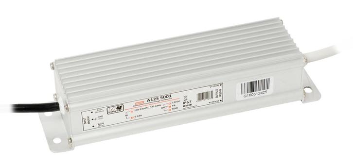 LED driver 12volt 5A 60W IP67 - WATERPROOF, Hobby en Vrije tijd, Elektronica-componenten, Nieuw, Ophalen of Verzenden