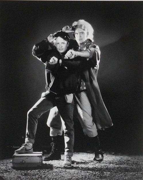 Back To The Future II 1989 - Christopher Lloyd et Michael, Verzamelen, Film en Tv
