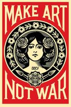 Shepard Fairey (OBEY) (1970) - MAKE ART NOT WAR