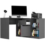 Hoekbureau antraciet links en rechts Antraciet (Kantoor), Verzenden, Nieuw, Bureau