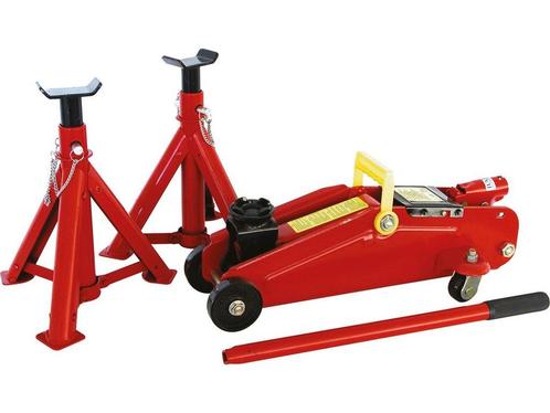Carpoint Verrijdbare Garagekrik & Assteunen 2 Ton | Krik, Huis en Inrichting, Woonaccessoires | Overige, Zo goed als nieuw, Verzenden