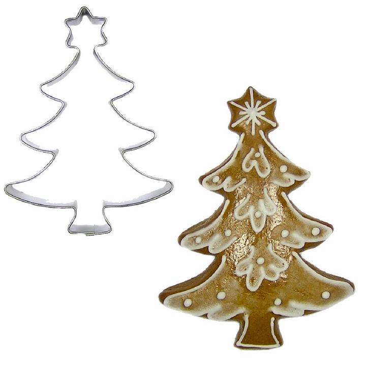 BrandNewCake Uitsteker Kerstboom met Ster RVS 7,5cm, Hobby en Vrije tijd, Taarten en Cupcakes maken, Nieuw, Verzenden