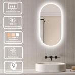 Loxa - Ovale Badkamerspiegel Fiona met Led 40x80cm, Huis en Inrichting, Woonaccessoires | Spiegels, Verzenden, Nieuw