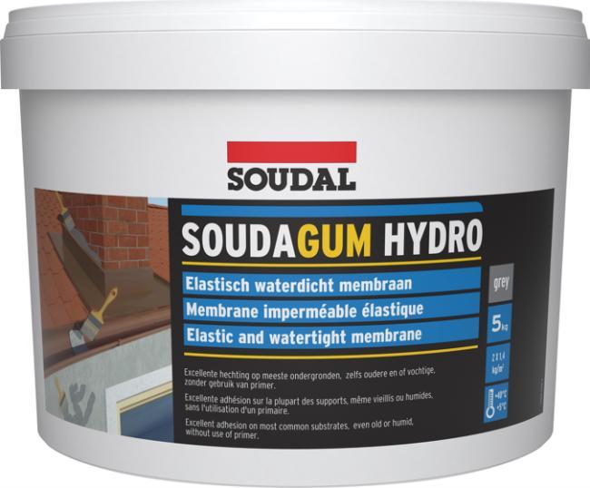 Soudal soudagum hydro 1 kg, grijs, emmer, Doe-het-zelf en Verbouw, Isolatie en Afdichting, Nieuw, Verzenden