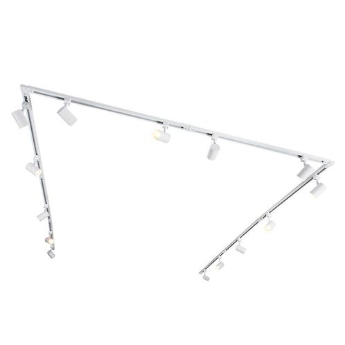 Modern railsysteem met 14 spots wit 1-fase  - Iconic Jeana, Huis en Inrichting, Lampen | Spots, Nieuw, Overige materialen
