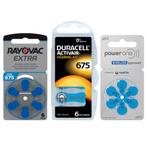 Proefpakket: 3 pakjes met 6 batterijen No. 675 blauw, Nieuw, Ophalen of Verzenden