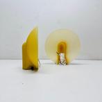 Van de Heg - Wandlamp (2) - Paar wandlampen van amberkleurig