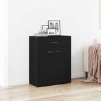 vidaXL Dressoir Zwart Eiken 60x30x75 cm Geengineerd Hout, Huis en Inrichting, Kasten | Dressoirs, Verzenden, Nieuw, Overige houtsoorten