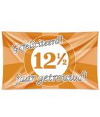 Gevelvlag 12,5 Jaar Getrouwd Brons (150x90cm), Ophalen of Verzenden, Nieuw