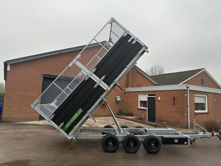 JCS 3-zijdige Kippers Tridems, 350x202 x 403x203, Auto diversen, Aanhangers en Bagagewagens, Nieuw, Ophalen