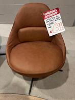 Draaifauteuil Kebe Design Leer Vento bruin 30% Extra korting, Huis en Inrichting, Fauteuils, Ophalen, Nieuw, 75 tot 100 cm, Kebe Design