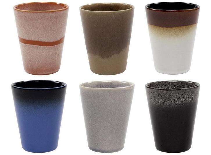 Studio Tavola Koffiemok Earth - 310 ml - 6 stuks, Huis en Inrichting, Keuken | Servies, Nieuw, Verzenden