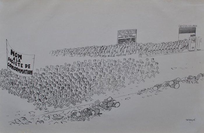 Sempé - Mai 1968 : La société de consommation, Antiek en Kunst, Antiek | Overige Antiek