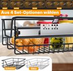 KESSER® Keukenlade - Telescopische lade - 60cm - Zwart, Verzenden, Nieuw