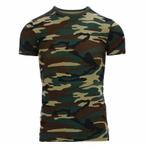 Kinder t-shirt camouflageprint - Woodland - Maat 98-104, Kinderen en Baby's, Nieuw, Verzenden