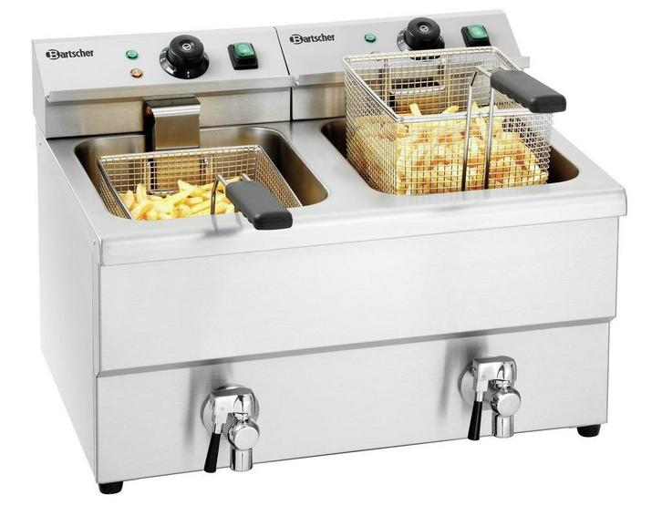 Bartscher Friteuse | IMBISS II | 8+8L | 50°C/190°C | 2x 230V, Zakelijke goederen, Horeca | Keukenapparatuur, Nieuw in verpakking