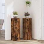 vidaXL Plantenstandaards 2 st 25x25x80 cm bewerkt hout, Verzenden, Nieuw