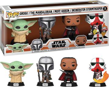 Funko POP! Vinyl TV The Mandalorian 4-Pack-Grogu / The beschikbaar voor biedingen