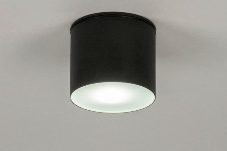 Rietveld Plafondlampen - Zwart - Aluminium, Huis en Inrichting, Lampen | Plafondlampen, Verzenden