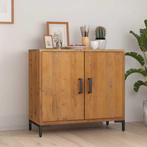 Dressoir 75x35x70 cm massief grenenhout bruin, Huis en Inrichting, Verzenden, Nieuw, Grenenhout, Met plank(en)