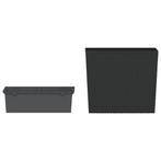 Plantenbak met uitneembare bak rattan-look 12/44 L PP ant..., Verzenden, Nieuw