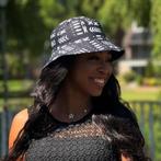 Bucket hat / Vissershoedje met Afrikaanse print - Zwart / wi, Kleding | Heren, Nieuw, Ophalen of Verzenden