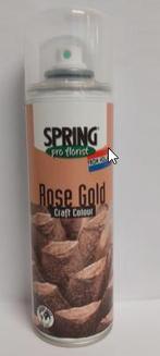 Spring Pro florist Roségold Spray 300 cc Rosegold spray, Ophalen of Verzenden, Nieuw