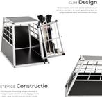 tectake® - Autobench hondenbench - 65 x 90 x 69,5 cm - Schui, Dieren en Toebehoren, Hondenhokken, Verzenden, Zo goed als nieuw
