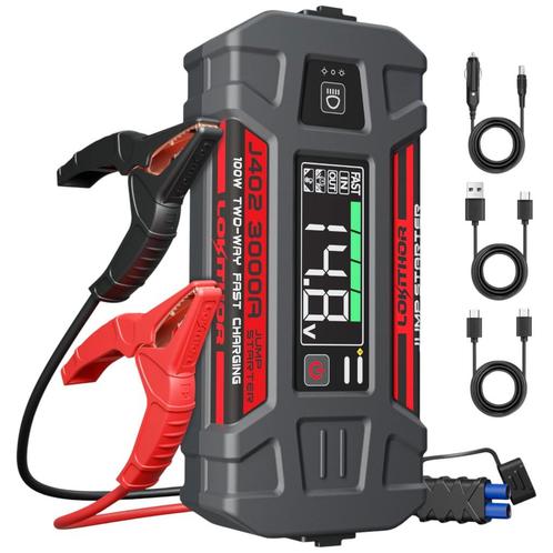 Lokithor J402 12V 3000A Lithium Jumpstarter, Auto diversen, Jumpstarters, Nieuw, Verzenden