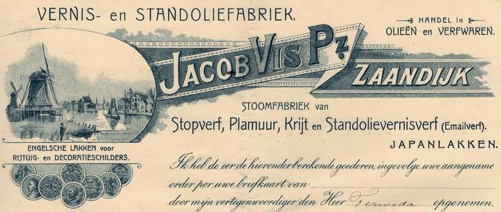 Verffabrieken en Schildersbedrijven: oude briefhoofden, Postzegels en Munten, Aandelen en Waardepapieren, Overige typen, Voor 1920