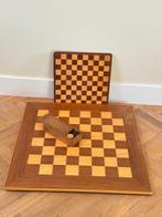 Schaakspel - dubbelzijdig dambord - Hout, Antiek en Kunst