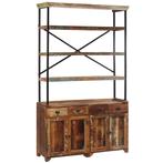 Massief Houten Dressoir | Tweedekansje | Industriele Look, Minder dan 50 cm, Gebruikt, Ophalen of Verzenden, Vintage stijl