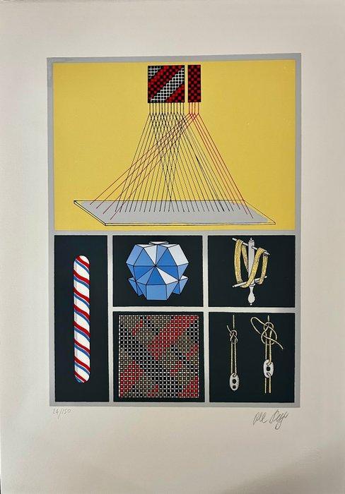 Lucio Del Pezzo (1933-2020) - Dal filato al tessuto, Antiek en Kunst, Kunst | Schilderijen | Modern
