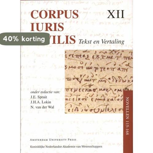 Corpus Iuris Civilis / Novellen 115-168 / Corpus Iuris, Boeken, Wetenschap, Zo goed als nieuw, Verzenden